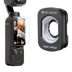 DJI Pocket 3 Black K&F Concept‎ Wide Angle Lens